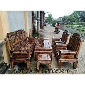 Bộ Bàn Ghế Phòng Khách Âu Á Gỗ Chương Voi Gỗ tràm