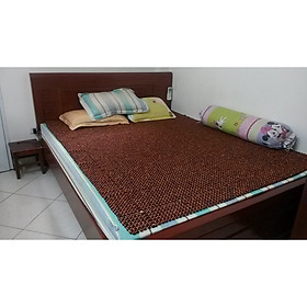 Mua Chiếu hạt gỗ hương đỏ 1 4m x 1 9m hạt 1 2cm ( Hình thật ) - Chiếu điều hòa   chiếu làm mát mùa hè   chiếu ngủ mùa hè   chiếu xuất khẩu cao cấp ( Hình thật )