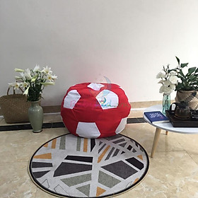 Mua GHẾ XỐP  QUẢ BÓNG ĐỎ   KAKI MIX  CÓ XỐP  SIZE 70CM