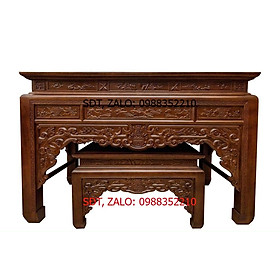 Mua Cặp án thờ gỗ sồi nga 100% kích thước 198cm*117*69
