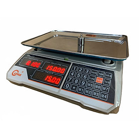 Mua CÂN ĐIỆN TỬ TÍNH TIỀN HOA QUẢ THỰC PHẨM 30kg/5gam Clever 968 BÀN PHÍM TIẾNG VIỆT DỄ DÙNG. MÀN HÌNH LED 2 MẶT