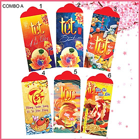 Xấp 10 Bao Lì Xì Cao Cấp 2021 - (nhiều mẫu mã lựa chọn) Chúc Năm Mới Tết Tân Sửu 2021 Trọn Vẹn Yêu Thương, Phát Tài Phát Lộc, Sức Khỏe Dồi Dào, Vạn Sự Bình An