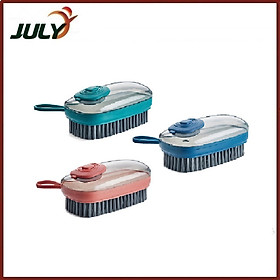 Mua Bàn chải có bình chứa xà phòng và nút ấn đa năng - July - Màu ngẫu nhiên