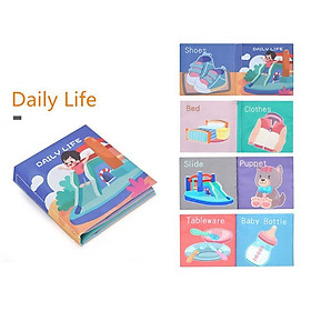 Sách vải mềm cho bé sơ sinh giáo dục sớm họa tiết hoạt hình XUTOSHOP