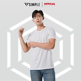 Áo Thun Nam cổ tròn TSIMPLE áo phông trơn basic tay ngắn vải cotton co giãn, dày dặn , form chuẩn nhiều màu - Trắng - M