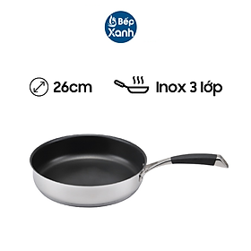 Mua Chảo chống dính Malloca SA-02 26cm - Inox 3 lớp cao cấp