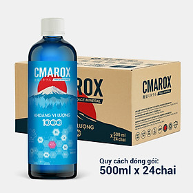 Thùng 24 chai 500ml Khoáng Vi Lượng CMAROX 1.000ppm (500ml x 24 chai) - Bổ Sung Khoáng Chất Cho Cơ Thể