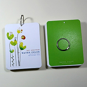 Giấy vẽ màu nước Postcard 40 tờ khổ (9 x 12) cm - Màu xanh lá