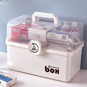 Mua Hộp Đựng T.huốc Y Tế 3 Tầng. Hộp T.huốc Gia Đình Loại Dày - Cỡ To. Chất Liệu Nhựa Dẻo PP Nguyên Sinh
