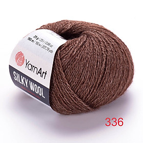 Len lông cừu Silky Wool - Nhập khẩu từ chính hãng Yarnart - 25gram dài 190m