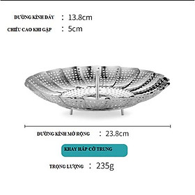 Mua Vỉ hấp bánh bao hấp xôi inox 304 - xửng hấp bánh cánh xòe đa năng MUL35