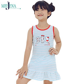 Đầm Bé Gái Sát Nách In Mèo Siêu Dễ Thương, MEEJENA - 8-32 kg - 1910