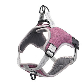 Adjustable Dog Harness Reflective Breathable No Pull Easy to Put on Medium and Large Dogs