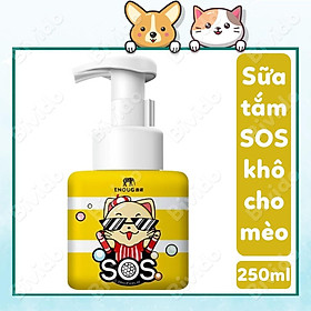 Sữa tắm khô SOS cho mèo dạng mousse chai 250ml - Bivido