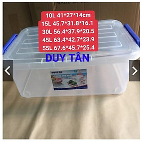 Mua Thùng nhựa trong Duy Tân các cỡ 10L/15L/30L/45L/55L/90L