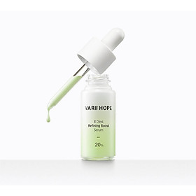 Tinh chất serum dưỡng trắng ban ngày Vari: hope 8 Days Refining Boost Serum 15gr ( Màu Xanh )