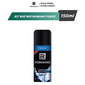Xịt khử mùi toàn thân Romano Force 150ml