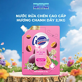 Túi Nước Rửa Chén Bát Cao Cấp Gleaming 2,1Kg Hương Chanh Dây