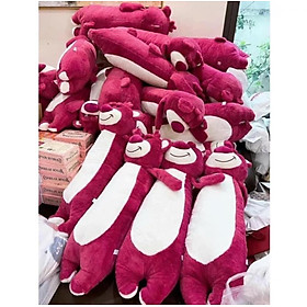 Gối ôm gấu dâu Lotso mẫu mới, gối ôm cho bé, gối ôm ngủ cao cấp hàng nhập khẩu size 70cm