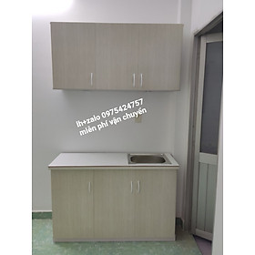 Mua Bộ bếp sẵn mặt gạch có bồn rửa