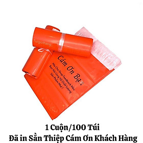 Mua Túi Gói Hàng Túi Đóng Hàng In Sẳn Thiệp Thank You Size 25x35 Màu Đỏ 100 túi