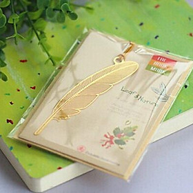 Nơi bán Bookmark kim loại đánh dấu trang sách hình lông vũ - Giá Từ -1đ