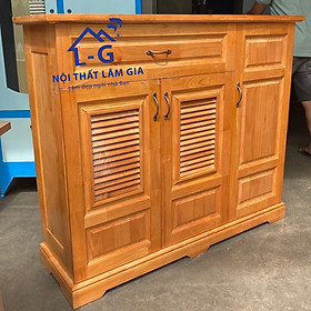 Mua Tủ đựng giày dép gỗ thông ghép màu nâu rộng 1m2x1mx35_TGLG12
