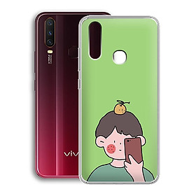 Ốp lưng dẻo cho điện thoại Vivo Y15 - 01216 7898 BOY01 - in hình chibi dễ thương - Hàng Chính Hãng