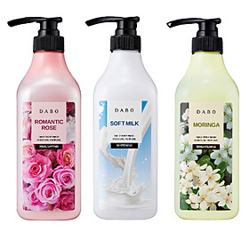 Sữa tắm dưỡng ẩm và làm trắng da hoa hồng Dabo Hàn Quốc 750ml