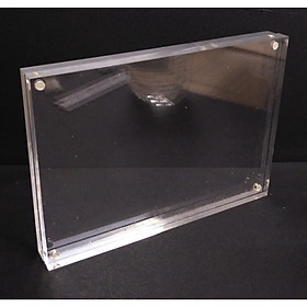 Khung ảnh mica trong suốt gắn nam châm để bàn