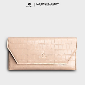 	Ví da nữ cầm tay nắp gập hình thang YUUMY Sesand YV94