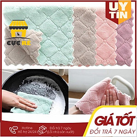 Mua Combo 10 Khăn lau đa năng 2 mặt 2 màu siêu thấm