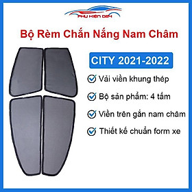 Bộ rèm chắn nắng City 2021-2022 hàng chuẩn theo xe có nam châm lắp ghép