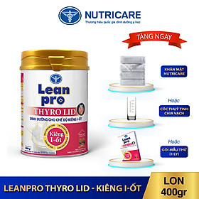 01 lon sữa Leanpro Thyro LID 400g - Sữa dành cho bệnh nhân kiêng I-ốt