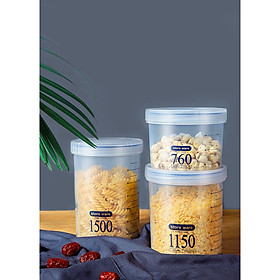 Hộp Đựng Thức Ăn Đa Năng Bằng Nhựa Loại Nắp Vặn Tròn Blackinner GR01 - Ba Dung Tích