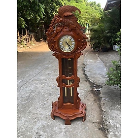 Mua Đồng hồ đại bàng gỗ hương đá kích thước cao 175 ngang 73 sâu 72cm