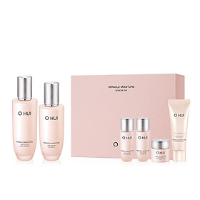 Bộ dưỡng ẩm căng mượt sáng da toàn diện OHUI Miracle Moisture Pink Barrier 2pcs set