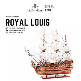 Mua Mô hình thuyền cổ ROYAL-LOUIS cao cấp  mô hình thuyền gỗ tự nhiên sang trọng lắp ráp sẵn 1st FURNITURE