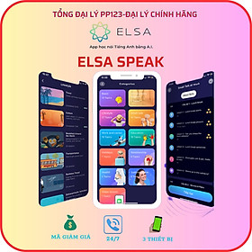 ELSA Speak (3 Tháng,6 tháng,1 năm,Trọn Đời ) - APP học tiếng Anh Online chất lượng cao