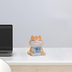 Creative Resin Animal Statue Figurine Sculpture Desktop Ornament Home Decor Pig