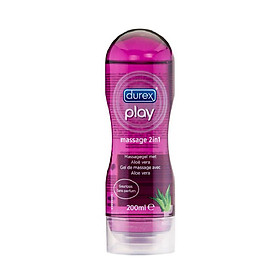 Gel Bôi Trơn Durex Massage Lô Hội - Tăng Độ Trơn Tru, Dưỡng Ẩm Cô Bé, Chăm Sóc Da Mềm Mại - 200ml