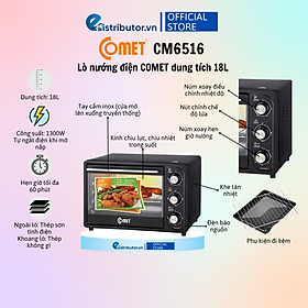 Lò Nướng Điện Comet CM6510 10l - CM6516 18L - Hàng Chính Hãng - Bảo Hành