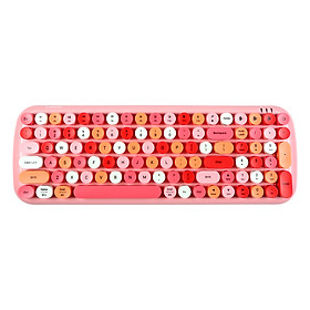 Mofii candy BT Wireless BT Keyboard Mixed Color 100 Key Circular Keycap Mini Portable Girls Keyboard for