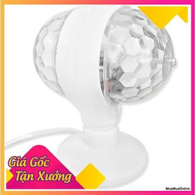 Mua Đèn Led 7 Màu Quả Cầu Xoay 2 Mặt Có Đế FREESHIP  TP S