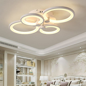 Mua Đèn ốp trần Mica hiện đại 4 cánh tròn MO917 (có 3 chế độ màu)