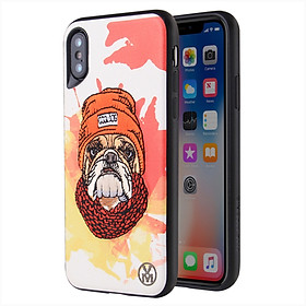 Ốp Lưng Dành Cho iPhone X hiệu VIVA Perro Woofgang - Cam - Hàng nhập khẩu