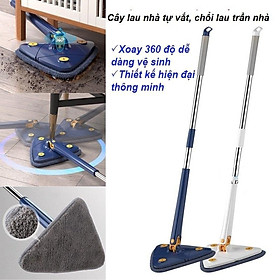 Mua Cây Lau Nhà Tam Giác Tự Vắt Xoay 360 Độ Dùng Lau Tường Lau Trần Lau Kính Đa Năng Tiện Lợi Hiệu Quả