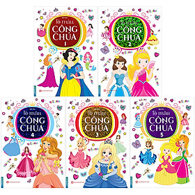 Combo 5 quyển-tô màu công chúa