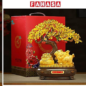 Cây Tiền Thần Tài Phát Tài - Trang Trí Tết - 23 x 17 x 10 cm - TSMC-26