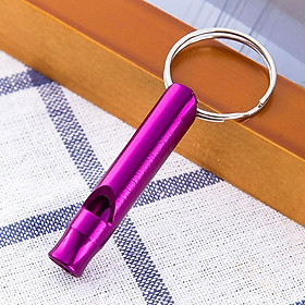 Mặt dây chuyền còi đa chức năng kim loại ngoài trời với Keychain Keyring cho Quà tặng Đội tuyển còi Mini Survival Survival Survival Survival Survival Color: green